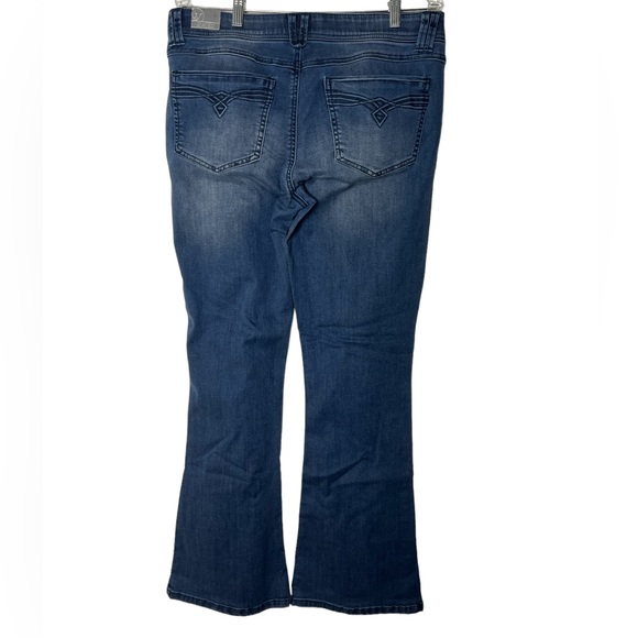 #251W☑️Wit & Wisdom Luxe Touch Itty Bitty Boot Blue Jeans - Picture 6 of 14